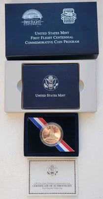 2003 P First Flight Centennial Proof Commem Half Dollar OGP & COA - Image 1 of 3