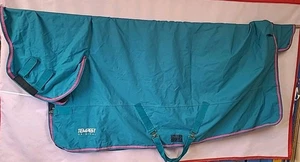 Shires Tempest Combo Turnout rug, 6'6”. Turquoise/Yellow.50g Fill.(Ref:45G) - Picture 1 of 15