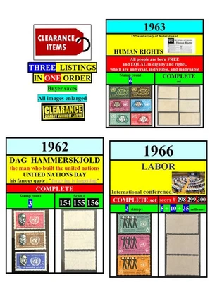 EGYPT stamps-THREE LISTINGS-1962 1963-1966-3 listings-mint-CLEARANCE - Image 1 of 4