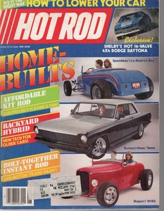 Vintage HOT ROD June Magazine 1985 HOME BUILDS SHELBY LO-BOY NOVA VETTE '29 KIT - Picture 1 of 1
