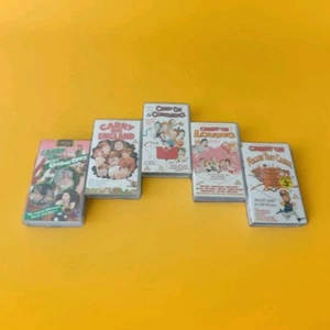 Carry On Films Bundle Of 5 On VHS Video Cassette Tape Pal Compatible Vintage - Imagen 1 de 10