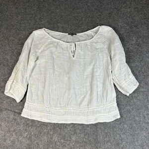 Michael Stars Top Women's Small Double Gauze Boho Peasant Coastal Cotton - Picture 1 of 9
