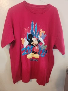 Camiseta Disney Dreams Florida 2010 Adulto Manga Corta Mickey Mouse Roja Talla L - Imagen 1 de 4