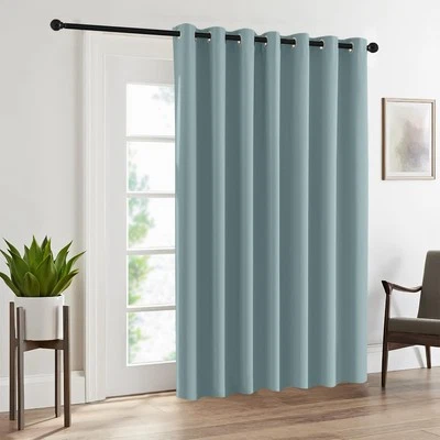 Sliding Glass Door Curtains for Patio, Blackout Thermal Insulating Privacy Ve... - Image 1 of 4