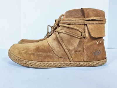 Ugg Reid Leather Moccasin Chestnut  Sz 8 - Image 1 of 4