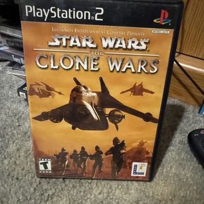 Star Wars The Clone Wars (PS2 PlayStation 2) CIB Black Label Complete Tested - Image 1 of 3