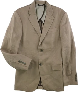 Tasso Elba Mens Linen Two Button Blazer Jacket, safaritan, Big & Tall, M Regular - Picture 1 of 1