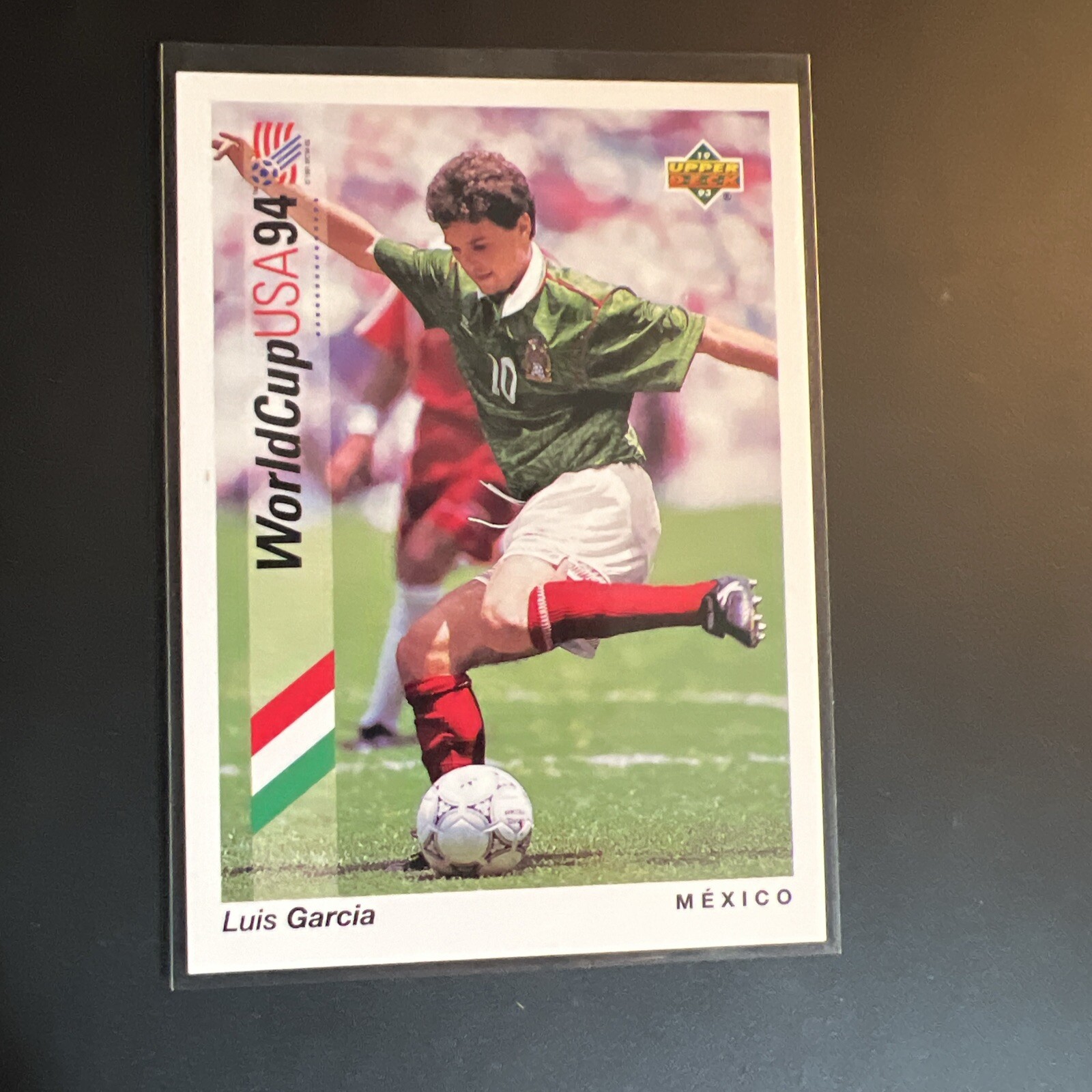 1993 Upper Deck World Cup 94 Preview English/Spanish Promo Luis Garcia #WC-P6