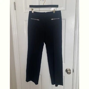 L.A.M.B. Fall 2008 Gwen Stefani Y2K Zipper Straight Leg Pants Size 8 - Picture 1 of 5