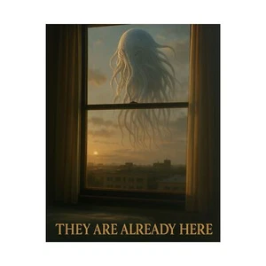 👁️ Der Besucher Poster - Surreales Tentakel Wandbild - Lovecraft Sci-Fi Deko - Bild 1 von 25