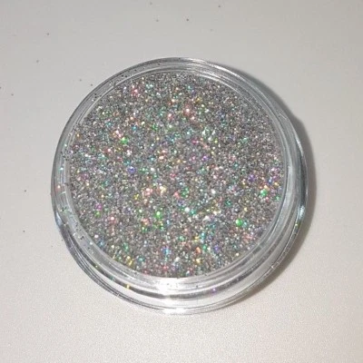 CREATIV.ARTS CA Glitter LASER SILVER ologramma argento multi bagliore effetto arcobaleno #400