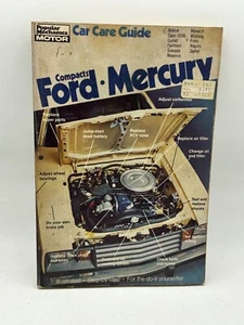 Beliebte Mechaniker Autopflegeanleitung Handbuch Kompakt Ford Mercury Comet Mustang - Bild 1 von 8