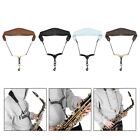Leather Saxophone Neck Strap for Soprano Tenor Alto Practical Snap Hook Design