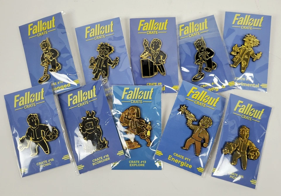 Fallout Enamel Pin Vault Boy Perk S.P.E.C.I.A.L. Loot Crate Exclusive You Choose - Image 1 of 1