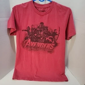 Avengers Shirt Mens Small Red Black Age of Ultron Marvel Comics MCU Casual Men - Picture 1 of 3