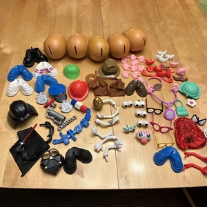 Mr Mrs Potato Head Darth Indiana Jones Spider Spud Police Firefighter 80 Pc Lot - Picture 1 of 14