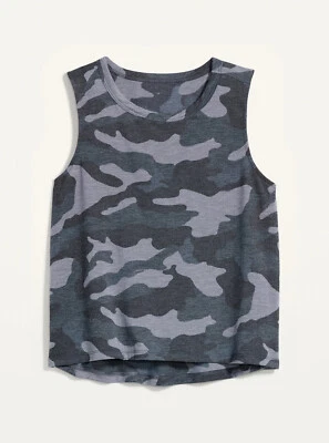 Camiseta sin mangas Old Navy UltraLite para mujer rendimiento todo el día camuflada talla grande 4X Foto 1 de 4