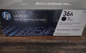 Genuine HP 36A Toner Cartridge - CB436D-Dual Pack-Black Sealed