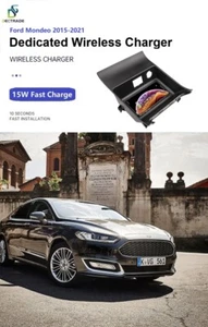 Car Wireless Charger Center Console Phone Charging Pad For Ford Mondeo 2015-2019 - Imagen 1 de 20