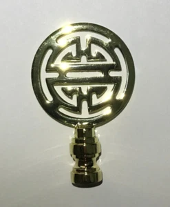 Nueva lámpara oriental de latón de 2 3/4" acabado, pulida y lacada, 1/4-27F #BF161 - Imagen 1 de 3