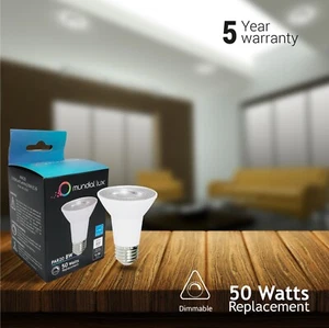 3Pack LED PAR20, E26 Light Bulbs Warm White 8W (50W Equivalent) 5 years warranty - Picture 1 of 5