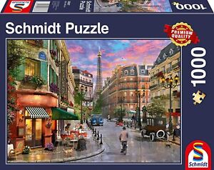 Street to the Eiffel Tower: Schmidt Premium Collection Jigsaw Puzzle 1000 pieces