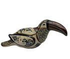 Tonala Pottery 15” Toucan Bird Yard Decor ￼Mexican Folk Art J Santana Signed