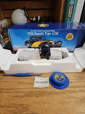 FRANKLIN MINT 1/24, 1936 BUGATTI TYPE 57SC 2002 SPECIAL LIMITED EDITION - Image 1 of 4