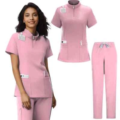 Uniforme Médico Exfoliantes Enfermería Quirófano Blusas Conjunto Exfoliante Mujeres Jogger Set Foto 1 de 4