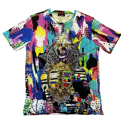 Robert Graham Limited Edition T Shirt Mens S Embroidered Spine Skulls 405/494  - Image 1 of 4