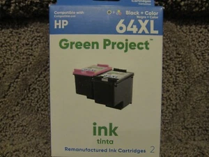Dataproducts Compatible HP 64XL Black N9J92AN & Tri Color N9J91AN Ink Cartridge - Picture 1 of 5