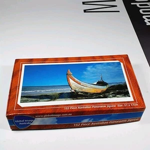 Australian Panoramic Boat 152 Piece Puzzle Jigsaw Global Image Size 51cmX17cm - Picture 1 of 9
