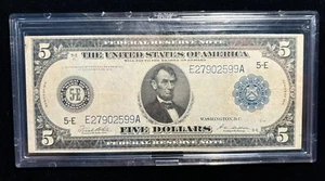 Fr. 863a 1914 $5 Five Dollars Federal Reserve Note Richmond - Picture 1 of 2