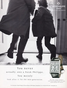 Pubblicità Stampa Originale 2003 Patek Philippe Grande Gondolo "Non possiedi mai veramente"!! - Foto 1 di 1