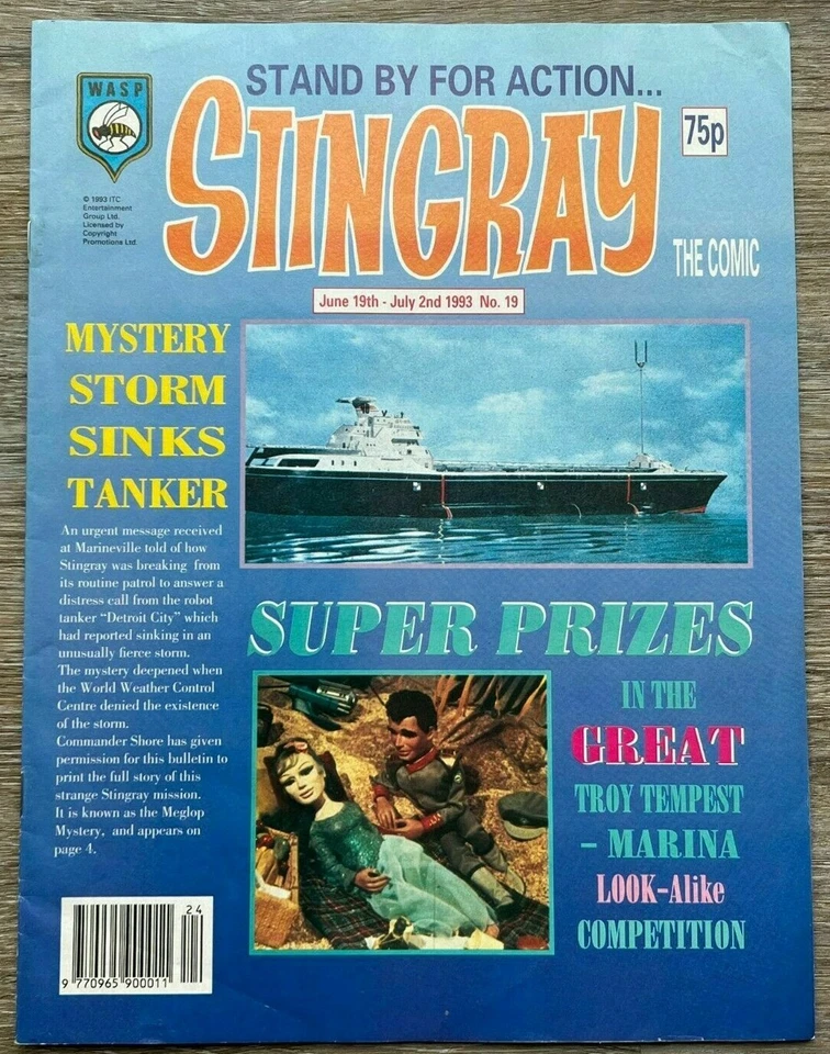 Stingray the Comic Issue 19 Gerry Anderson FLEETWAY Foto 1 de 1