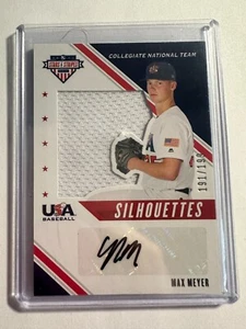 K85,861 - 2020 USA Stars and Stripes Silhouettes Jersey Auto #199 Max Meyer/199 - Picture 1 of 1