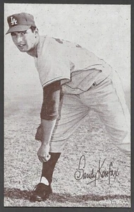 1947-66 EXHIBIT SUPPLY COMPANY  Sandy Koufax  LOS ANGELES DODGERS  EX-MINT+   A - Picture 1 of 2