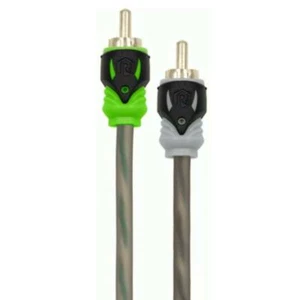 Cables de interconexión RCA de doble giro estéreo para automóvil Raptor R5R6 6 pies 2 canales - Imagen 1 de 3