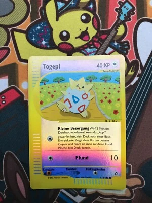 Togepi Reverse 114/147 Aquapolis deutsch Pokemon Karten NM+ - Bild 1 von 4
