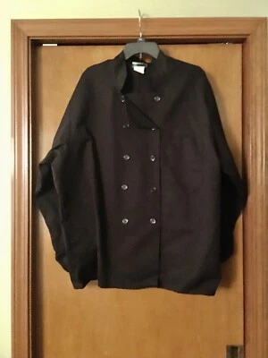 The Happy Chef Double Breasted Black Chef’s Coat/Jacket 2XL Authentic NWOT - Image 1 of 4
