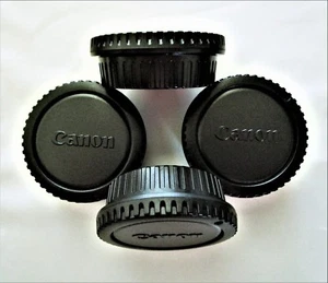 4 JUEGOS de tapas de cuerpo/lente trasera de cámara Canon para lente Canon EOS/EF - rápido EE. UU. Envío - Imagen 1 de 11