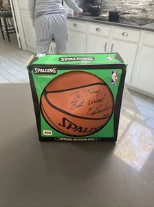 Detroit Christian Laettner Signed Spalding Basketball Pistons 1999 - Picture 1 of 19