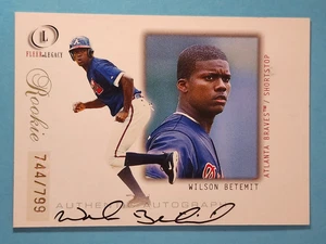 2001 Fleer Legacy Authentic Autograph RC Wilson Betemit Braves #93 744/799 ⚾ - Picture 1 of 2