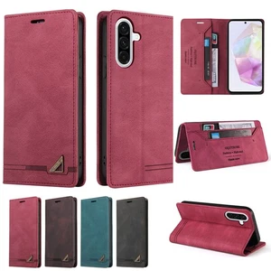 Leather Flip Stand Shockproof Wallet Case For Samsung A56 A36 A16 A55 A35 A25 - Picture 1 of 16