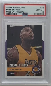 2016 Panini Hoops Kobe Bryant Kobe 2K17 Hoops #18 PSA 10 - Picture 1 of 2