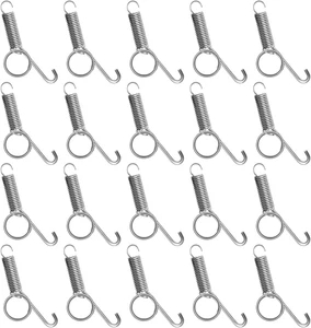 20 Stück Federkäfig Riegel Tür Karabinerhaken Metallfinger Multifunktionaler Haustierkäfig - Bild 1 von 7