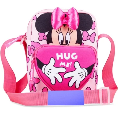 Disney Girls Minni Mouse Handbag Crossbody Bag Adjustable Strap School - Image 1 of 4