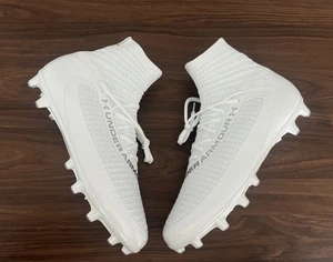 Under Armour Men's UA Highlight 2 MC Knit Football Cleats 3027304-100 WHITE 11.5 - Picture 1 of 7