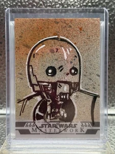 2024 Topps Star Wars Masterworks 1/1 Zach Woolsey Sketch K-2S0 - Picture 1 of 2