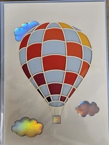 PAPYRUS HEISSLUFTBALLON LASERGESCHNITTEN IRISIEREND ALLE GELEGENHEITEN LEER INNENKARTE - Bild 1 von 3